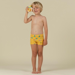 Badehose Boxer Baby/Kinder - Druckmotiv Savanne gelb, gelb, Gr. 104 - 4 Jahre