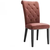 Mirjan24 Polsterstuhl, Rosa, Schwarz, 1-Sitzer, 47x103x68 cm, Esszimmer, Stühle, Esszimmerstühle, Vierfußstühle