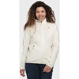 Schöffel Fleece Jk Style Ash WMS, leichte Fleecejacke aus wärmendem Tecnopile, schnelltrocknende Outdoorjacke mit 2-Wege-Stretch, whisper white, 44