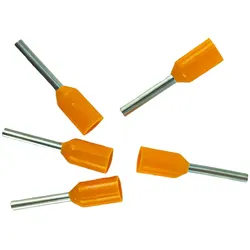 Isolierte Aderendhülsen 0,5mm2 Orange E0508 100 Stück für sichere Kabelverbindungen und einfache Montage