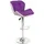 Proregal Barhocker mit Lehne Sitzhöhe 62-83 cm Kunstleder Lila