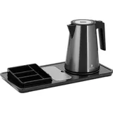 Royal Catering Wasserkocher - Kaffee- und Teestation 1,2 L 1800 W Edelstahl schwarz -