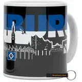 Hamburger SV HSV Tasse Freddy 300ml Keramik HSV Fanartikel + FanEmotion Flaschenöffner