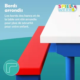 SPIELWERK Sitzgruppe mit Sonnenschirm bunt