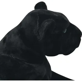 vidaXL Kuscheltier Panther 100 cm Schwarz