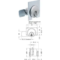 Hebelzylinder ZB27 - Schließsystem EPS