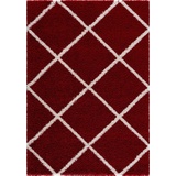 Sanat Hochflor-Teppich »Madrid«, rechteckig, 30 mm Höhe, Wohnzimmer, Langflor, Shaggy Teppich rot B/L: ca. 120x170 cm - rot