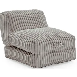 Home Affaire XXL-Sessel HOME AFFAIRE "Pia", grau, B:83cm H:80cm T:95cm, Sessel, XXL-Sessel, Loungesessel in Megacord, 2 Größen, Schlaffunktion und Pouf-Funktion