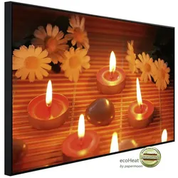papermoon Infrarotheizung »EcoHeat - Wellness Kerzen«, Matt-Effekt - bunt