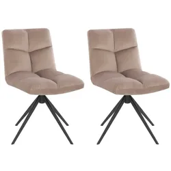 HOME DELUXE Esszimmerstuhl NODA - Farbe: Hellbraun, Menge: 2