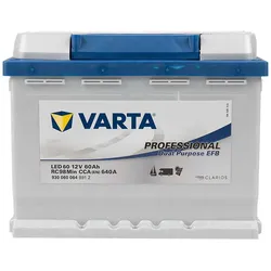 Varta LED60 Professional EFB 12V 60Ah 640A Wohnmobilbatterie