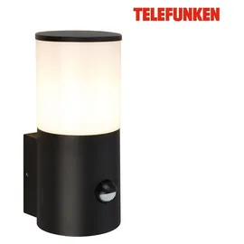 Telefunken Außenleuchte Aluminium, Kunststoff 24 x 13,5 x 10,5 cm inkl. Bewegungsmelder schwarz