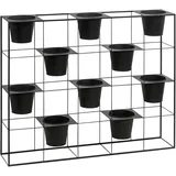 Dehner Pflanzgefäße 100 x 80 x 20 cm Schwarz