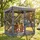 Outsunny Faltpavillon 1,85 x 1,85 m inkl. 4 Seitenteile Dunkelgrau