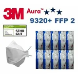 20x 3M Aura 9320+ FFP2 Atemschutzmaske ohne Ventil 9320+ Mundschutz Maske FFP 2