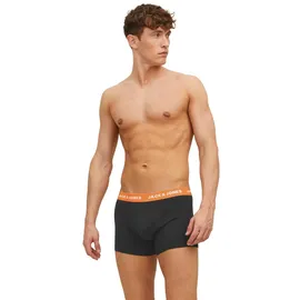 JACK & JONES Vito Solid Boxershorts 7 Einheiten Black / Pack Black L