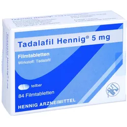 Tadalafil Hennig 5 mg Filmtabletten 84 St