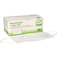 Medi-Inn Mundschutz mit Elastikbändern Typ II 3-lagig weiß 10 x 50 = 500 Stück