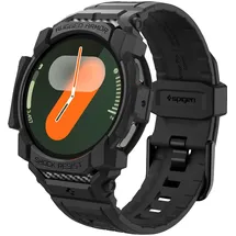 SPIGEN Rugged Armor Pro Hülle mit Armband Kompatibel mit Samsung Galaxy Watch 7 40mm (2024) - Matt Schwarz