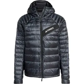 adidas Terrex - Terrex Techrock Climawarm+ Down Hooded - Daunenjacke Gr M blau/grau