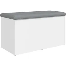 vidaXL Sitzbank Truhenbank Weiß 82 x 42 x 45 cm