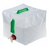 20L Wasserkanister zusammenklappbar Wasserbehälter mit Wasserhahn Camping Wan...