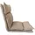 Mobili Rebecca Meditationsstuhl Polyester 56 x 135 x 70 cm Beige verstellbare Rückenlehne