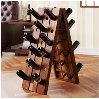 CASARIA Weinregal 36 Flaschen 87 x 55 x 39 cm Braun