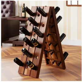 CASARIA Weinregal 36 Flaschen 87 x 55 x 39 cm Braun