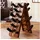 CASARIA Weinregal 36 Flaschen 87 x 55 x 39 cm Braun