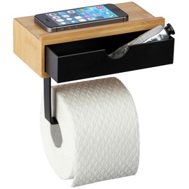 Wenko Toilettenpapierhalter mit Schublade Mod. Bambusa