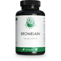 Heilpflanzenwohl GREEN NATURALS Bromelain 500 mg vegan mit 5000 FIP