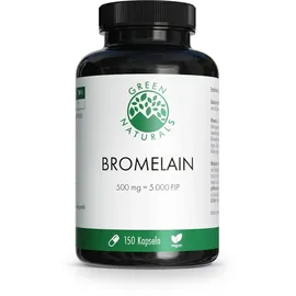 Heilpflanzenwohl GREEN NATURALS Bromelain 500 mg vegan mit 5000 FIP