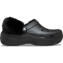 Crocs Classic Platform Fuzz Lined Clog 38-39 EU Black - Schwarz | 39