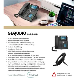 GEQUDIO GX5+ IP-Telefon Set mit Netzteil