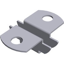 diy element-system gmbh EINSTECKHALTER für U-Träger, 2-seitig, zur Auflage von Holz- und Glasfachböden, Silber, 12 Stück