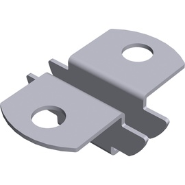 diy element-system gmbh EINSTECKHALTER für U-Träger, 2-seitig, zur Auflage von Holz- und Glasfachböden, Silber, 12 Stück