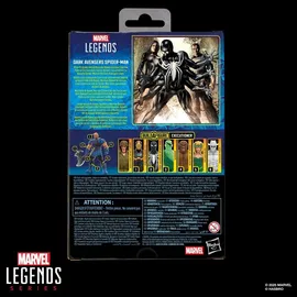 Marvel Dark Avengers Spider-Man Actionfigur 15 cm - Schwarz/Weiß
