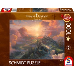 Schmidt Spiele Puzzle Thomas Kinkade Spirit Das Kreuz 1000 Teile Puzzle, Puzzleteile bunt