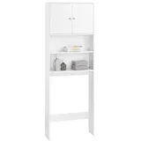 SoBuy Badezimmerschrank 65 x 20 x 182 cm Weiß MDF
