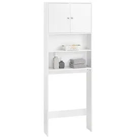 SoBuy Badezimmerschrank 65 x 20 x 182 cm Weiß MDF