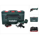 Metabo W 18 L 9-125 Quick Akku Winkelschleifer 18 V 125 mm + 1x Akku 4,0 Ah + metaBOX - ohne Ladegerät