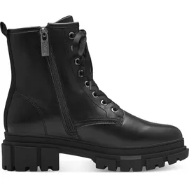 s.Oliver Damen Stiefeletten ohne Absatz zum Schnüren Vegan, Schwarz (Black), 37 EU