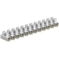 OBO Bettermann Reihenlüsterklemme flexibel: - starr: 10-10 mm2 Polzahl: 12 Weiß