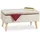 Relaxdays Truhenbank Samt Creme 80 x 40 x 48 cm
