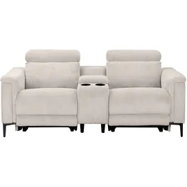 OTTO home 2-Sitzer LUND Cord 195 x 97 x 99 cm Beige mit Relaxfunktion