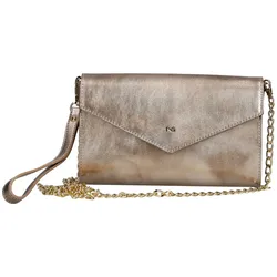 Clutch NERO GIARDINI "Nero Giardini Taschen Leder/Synthetik", Damen, Gr. one size, gold, Taschen