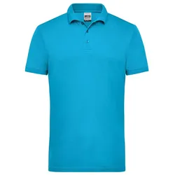 Herren Workwear Poloshirt Essential in Türkis, Gr. 2XL