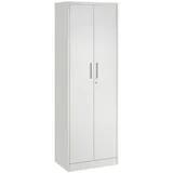 TecTake GmbH tectake Aktenschrank Brandon, Metall grau, verstellbar, 60x40x181 cm, abschließbar mit Magnetverschluss