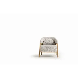 JVmoebel Lounge-Sessel Designer Textil 88 x 75 x 100 cm Beige